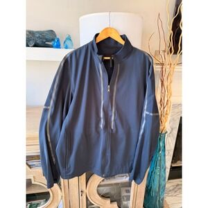 Lululemon Full Zip Performance‎ Jacket Mens Navy Blue Size XXL